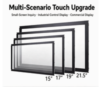 Écran tactile infrarouge YINGTOUCH 49 pouces, design ultra-fin en verre noir, écran tactile interactif pour usage professionnel, USB