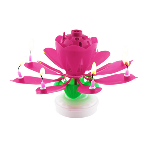 Candele artistiche a forma <span class=keywords><strong>di</strong></span> loto <span class=keywords><strong>di</strong></span> alta qualità a batteria per feste <span class=keywords><strong>di</strong></span> <span class=keywords><strong>compleanno</strong></span> <span class=keywords><strong>musicali</strong></span> candele per <span class=keywords><strong>torte</strong></span> e fuochi d'artificio in cera <span class=keywords><strong>di</strong></span> paraffina - Product Image 4