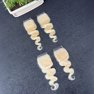 ผมบราซิลแท้คุณภาพสูง สีบลอนด์ 613 แบบ 5x5  ลอนบอดี้เวฟ  พร้อมเชือกผูกผม HD Lace Closure  ไม่ผ่านการแปรรูป  จัดส่งทันที - Product Image 6