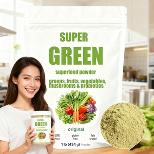 OEM ODM Greens Superfood-Pulver zusatz-Super Green Mix <span class=keywords><strong>Blend</strong></span> Verdauungs enzyme und Antioxidantien - Product Image 5