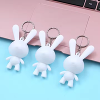 Fournitures d'art DIY Coloriage 6.5cm/7cm /8cm Porte-clés ours pour enfants Résine Matériel Graffiti Fluide Jouet Porte-clés