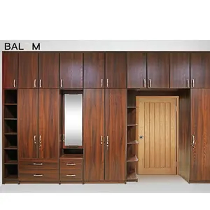 BALOM Nhà Máy Trực Tiếp Nhà Cung Cấp Tủ Quần Áo Bằng Gỗ Truyền Thống Với Organizer Lưu Trữ