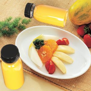 Botellas de Plástico PET Vacías para Bebidas Energéticas, Jugos y Shots de Jengibre, con Tapas, Mini, 2oz (60ml), 4oz (120ml), Aptas para Serigrafía - Product Image 4