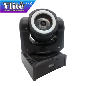 Mini projecteur de scène DMX Zoom Wash 90W avec LED RGBW, angle de faisceau de 8°, lumière du jour 5000K, IRC 95, tête mobile spot 4-en-1 Vlite - Product Image 2