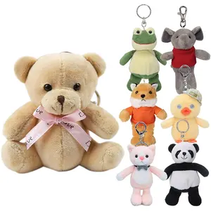 Teddybeer Knuffel Promotionele Sleutelhangers Op Maat Pluche Beer Sleutelhanger Speelgoed