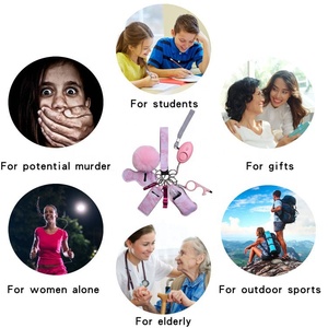 卸売自己防衛キーホルダーセットアクセサリー女性自己防衛キーホルダー - Product Image 5