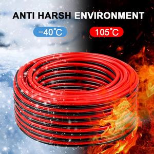 Son derece esnek 200 derece santigrat kalaylı bakır silikon tel kablo 14 10 18 20 22 2 AWG 4 AWG 6 AWG 8 AWG telli çıplak tel - Product Image 5