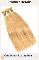 Lots de Cheveux Humains Remy Vietnamiens Lisses Naturels en Gros, Tissage Double à la Machine, Cuticules Alignées, Pointes Épaisses et Pleines pour Femmes et Salons