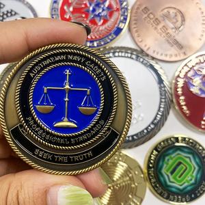 Produsen Koin Enamel Suvenir Ukiran Kuningan Paduan Seng 3D Logo Kustom Personalisasi Koin Tantangan - Product Image 2