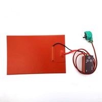 Plaque chauffante et coussin chauffant en caoutchouc silicone flexible de haute qualité 12-480V -50-260°C Température de fonctionnement