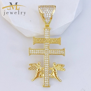 JML Joyería Religiosa al Por Mayor con Medalla de la Virgen María Laminada en <span class=keywords><strong>Oro</strong></span> de 14K para Niños con Corona de Latón Mariposa y Circonita - Product Image 3