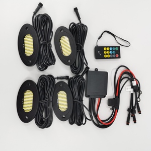Bộ đèn đá Kingshowstar giá sỉ 36 đèn LED trắng kèm bộ điều khiển dây dẫn, cắm là chạy 12V, chống nước, 36W - Product Image 5