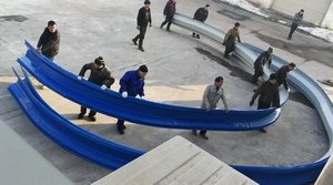 Cong tấm sóng đứng đường may mái cuộn tạo thành máy cho tốc độ nhanh để thiết lập thép xây dựng - Product Image 6