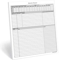 Bloc de notas de planificación de 50 páginas A5 A4 personalizado para listar tareas, planificador de acciones o Bloc de notas de registro de actividad, herramienta de trabajo multifuncional