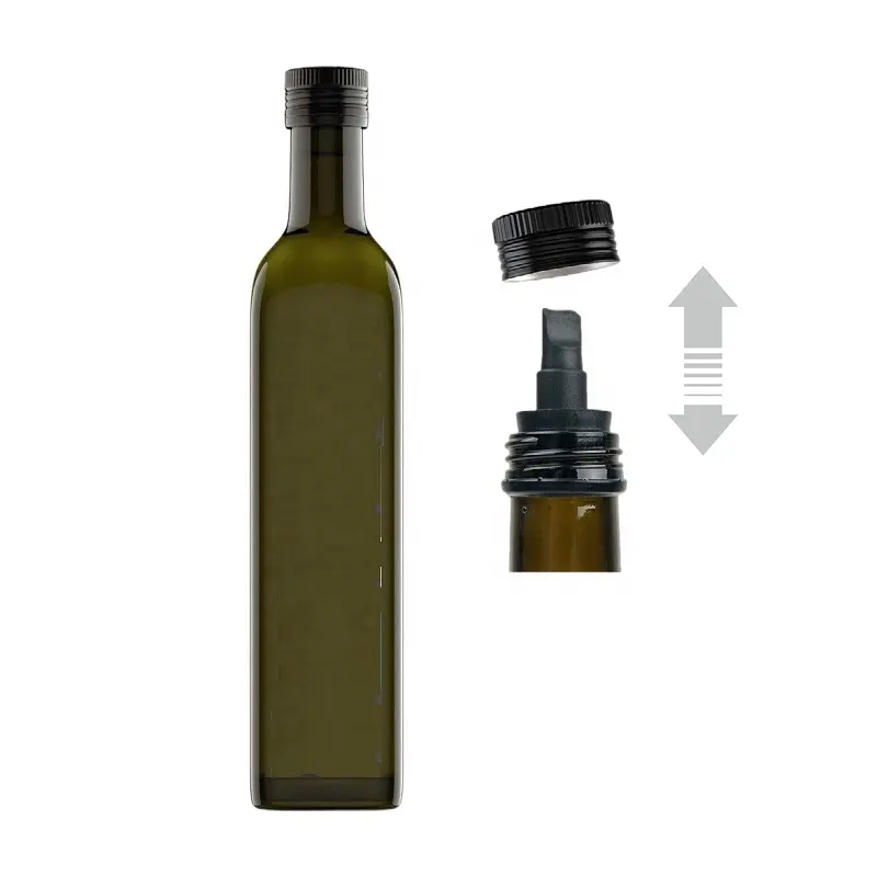 निर्माता मानक 31.5mm जैतून का तेल की बोतल टोपी एल्यूमीनियम जैतून के तेल पॉप अप टोंटी डालना जैतून का तेल की बोतल डालो टोंटी