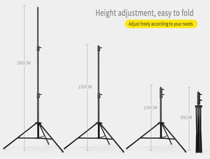 LED Video Lights with Softbox Soft Box <strong>Background</strong> Stand and Backdrop Cloth Set Studio Photographic Equipment - Product Image 3