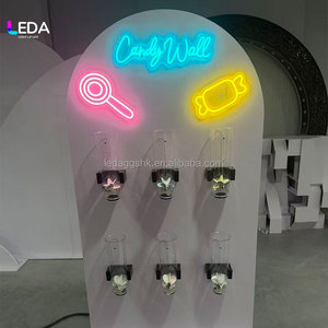 LEDA Nuevo Exhibidor Acrílico de Pared para Dulces con Luces LED para Decoración de Fiestas - Product Image 3