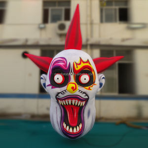 ทําเองบ้าตกแต่งพองแสงปีศาจตัวตลกหัวพองมายากลหน้ากากตกแต่งฮาโลวีนสําหรับขาย - Product Image 3