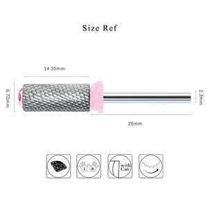 Tête de polissage pour ongles, embout de retrait de gel pour machine de manucure électrique, logo personnalisé, fourniture professionnelle pour salon de manucure - Product Image 5