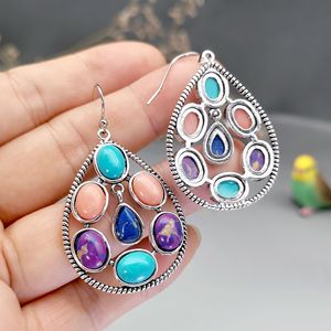 Orecchini Vintage Bohémien a Goccia per Donne, Stile Colorato per Uso Quotidiano, Accessori per Orecchie - Product Image 3