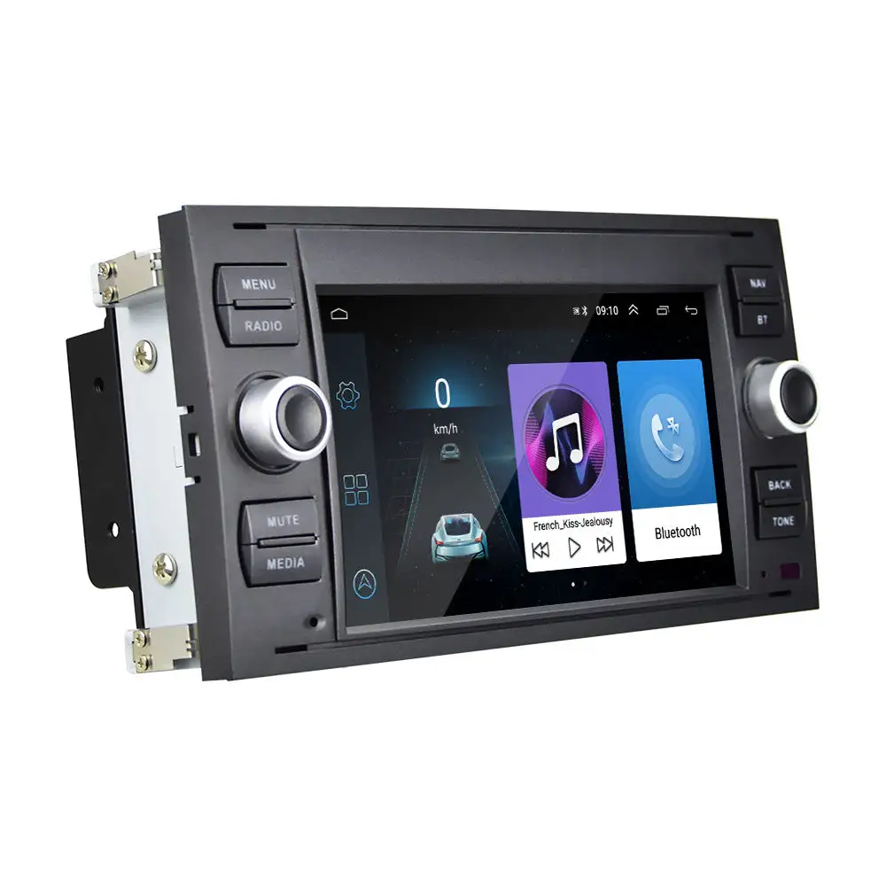 Android 13 Auto Radio 7 Inch Autoradio Stereo Gps Wifi Bt Fm Voor Ford/Connect/Fiesta/Transit/Focus (Geen Canbus)
