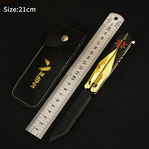 Cuchillo Mariposa Valorant Champions <span class=keywords><strong>2022</strong></span> de 21 cm, No Afilado, Periférico de Juego, Aleación de Zinc y Modelo de Exhibición con Funda de Cuero - Product Image 6