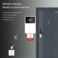 Vente en gros Mini interphones avec caméra vidéo à vision nocturne Fonction d'appel vidéo à distance et interrupteur de sonnette