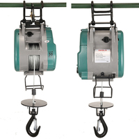 Mini palan électrique à câble 110V/220V/240V, équipement de levage pour la construction, usage domestique et restaurant, 100kg 500kg, télécommande métallique
