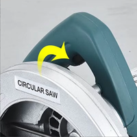 Scie circulaire électrique industrielle professionnelle 1300W, outil électrique 220V/110V, coupe du bois, lame de 7 pouces, profondeur maximale de coupe de 185 mm