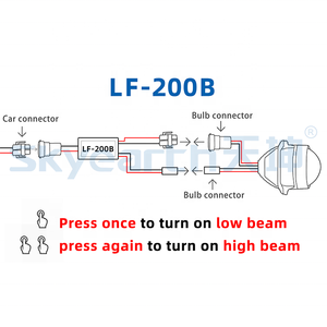 Bộ chuyển đổi lắp đặt đèn pha <span class=keywords><strong>Xenon</strong></span> LED Projector H7 9005 9006 <span class=keywords><strong>H11</strong></span> sang Bi-<span class=keywords><strong>Xenon</strong></span> với bộ điều khiển từ tính Solenoid Hi-Lo - Product Image 2