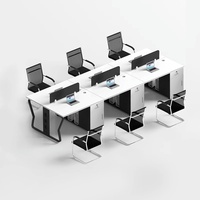 Ensemble bureau et chaise de bureau modulaire moderne en bois massif et fer, marque HongQiao, directement de l'usine, avec garantie d'un an, pour utilisation dans le salon