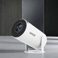 Mini Proyector HY300 2024 Full HD 1080P LCD, Android 12, 8GB ROM, Inteligente, Portátil, WiFi, Lámpara LED, para Negocios, Educación y Uso Doméstico