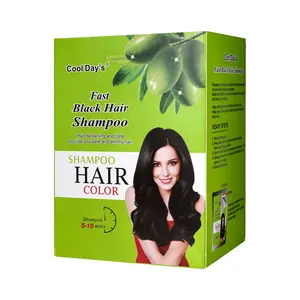 Pianta di vendita calda Private Label Magic Dye Color e Shinny Hair Fast Black Hair Shampoo