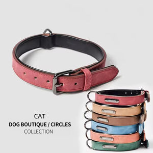 Collar de Perro de Cuero PU Ajustable, Duradero, de Alta Calidad, con Asa Táctica, Simple, Personalizado, Suave y Lujoso, Accesorios para Mascotas - Product Image 4