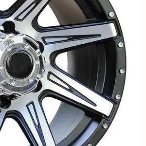 Jantes en alliage de voiture de couleur noire <span class=keywords><strong>15</strong></span> 16 17 18 <span class=keywords><strong>pouces</strong></span> Cool cinq rayons 4x4 vente en gros roues en fonte pour SUV - Product Image 6