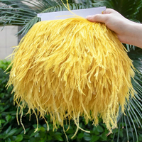 15-18cm Plumes De Couture Moelleux Plume D'autruche Coupe Dentelle Tissu Franges Couleur pour Tissu Robe Costumes Décoration