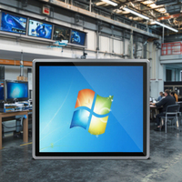 Boîtier en aluminium moulé sous pression de 17 pouces Ip65 Surface étanche tactile capacitif J6413 I3 I5 I7 tout en un ordinateur panneau industriel Pc
