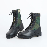 Bottes tactiques de désert pour hommes de haute qualité, imperméables, en toile, avec design camouflage, pour le camping, l'entraînement et les sports - S075F