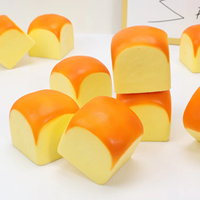 Jouets à presser en mousse PU à rebond lent, simulation de pain, matériau non toxique, jouet sensoriel anti-stress pour enfants et adultes
