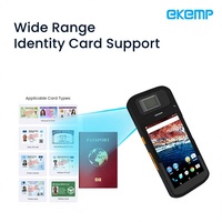 Terminal Registrasi ID Mobile Tablet Biometrik Pembaca Kartu NFC RFID Pemindai Barcode USB untuk Registrasi Identitas Lapangan