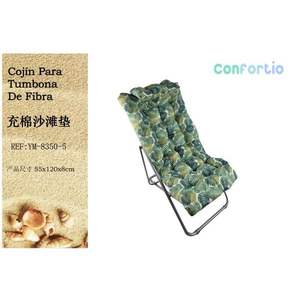 TUMBONA 55*116CM-5, Colchoneta de Playa Rellena de Algodón, Cojines y Almohada para una Relajación Cómoda al Aire Libre - Product Image 1