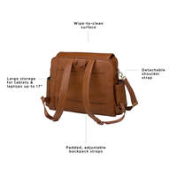 Mochila de Lujo para Pañales de Bebé con Cambiador Plegable, Compartimento para Portátil, Funda para Carro, Bolsillos Aislantes para Biberones, Ideal para Viajes
