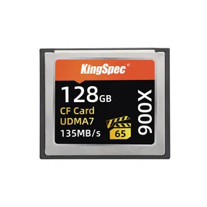 KingSpec New latest design camera memory card types 128GB cf card memory