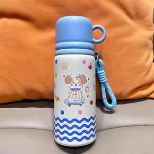 Bouteille d'eau isotherme personnalisée en acier inoxydable 316 pour femmes, motif dessin animé pour enfants, grande capacité, pour étudiants - Product Image 3
