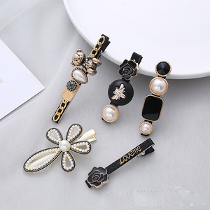 Elegante Set de 6 Horquillas Vintage con Diseño de Oso, Pico de Pato y Rosa, con Perlas, para Cumpleaños de Mujeres y Niñas - Product Image 2