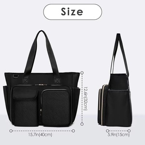Bolsa de Mano Grande <span class=keywords><strong>para</strong></span> Portátil de Poliéster, Venta Caliente 2024, Maletín Casual <span class=keywords><strong>para</strong></span> Profesores, <span class=keywords><strong>para</strong></span> la Escuela y el Trabajo, con Compartimento <span class=keywords><strong>para</strong></span> Uso en Invierno y Primavera - Product Image 5