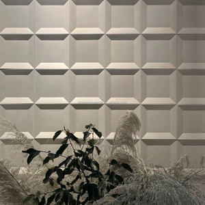 Décor mural 3D robuste en briques de béton UHPC pour magasin, café, salon, intérieur/extérieur, Didot 125*125*20mm, montage facile - Product Image 6