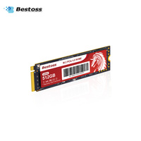 BESTOSS 512GB/1TB NVMe Internal SSD PCIe Gen4 X4 Antarmuka M.2 Kecepatan Baca/Tulis 7500/6500MB/s Garansi 3 Tahun untuk PC Gaming
