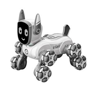 Robot chien mécanique acrobatique à quatre roues Mecanum, jouet éducatif avec lumière et son pour enfants de 8 à 13 ans, unisexe - Product Image 1