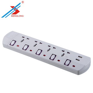 USB 503 supresor de picos de tensión Universal Power Strip con 3 o <span class=keywords><strong>4</strong></span> vías, hembra - Product Image 4